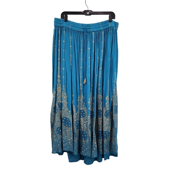 Monroe & Main Women's Plus Gypsy Boho Maxi Skirt - 1X - Picture 1 of 5